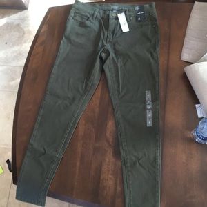 Green ankle pants